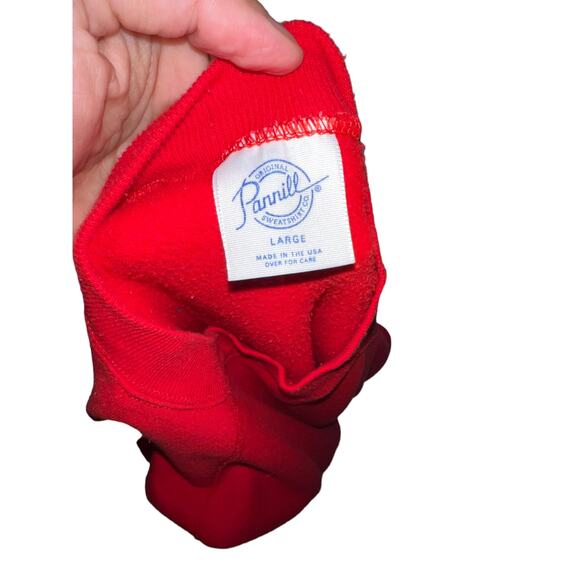 Pannill 90s Red Sweatshirt - Basic, Good Condition - Picture 6 of 8